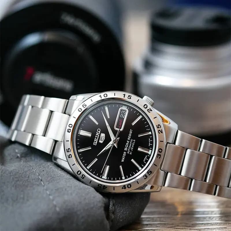 Seiko 5 Automatic Black Dial Men's Watch | SNKE01K1 secondary view