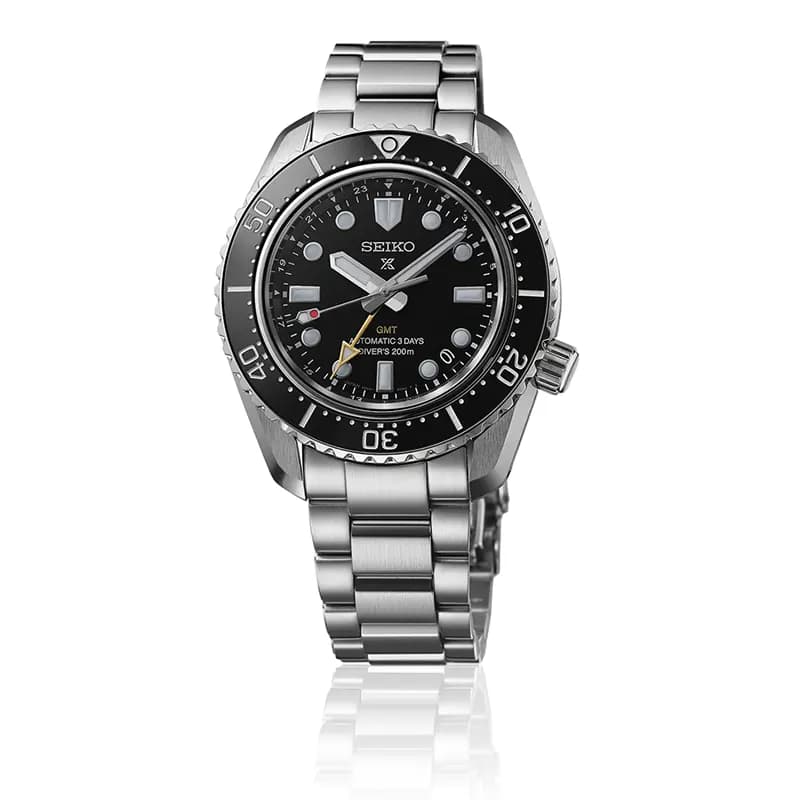 Seiko Prospex Diver's 1968 Heritage GMT ‘Dark Depths’ Black Dial Men's Watch | SPB383J1