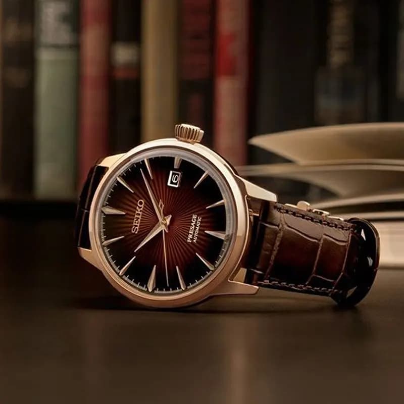 Seiko Presage Cocktail Time 'Manhattan' Brown Dial Men's Watch | SRPB46J1