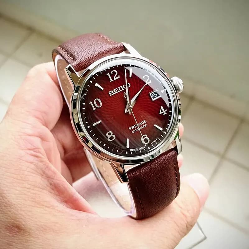 Seiko Presage Cocktail Time Negroni Red Dial Men's Watch | SRPE41J1