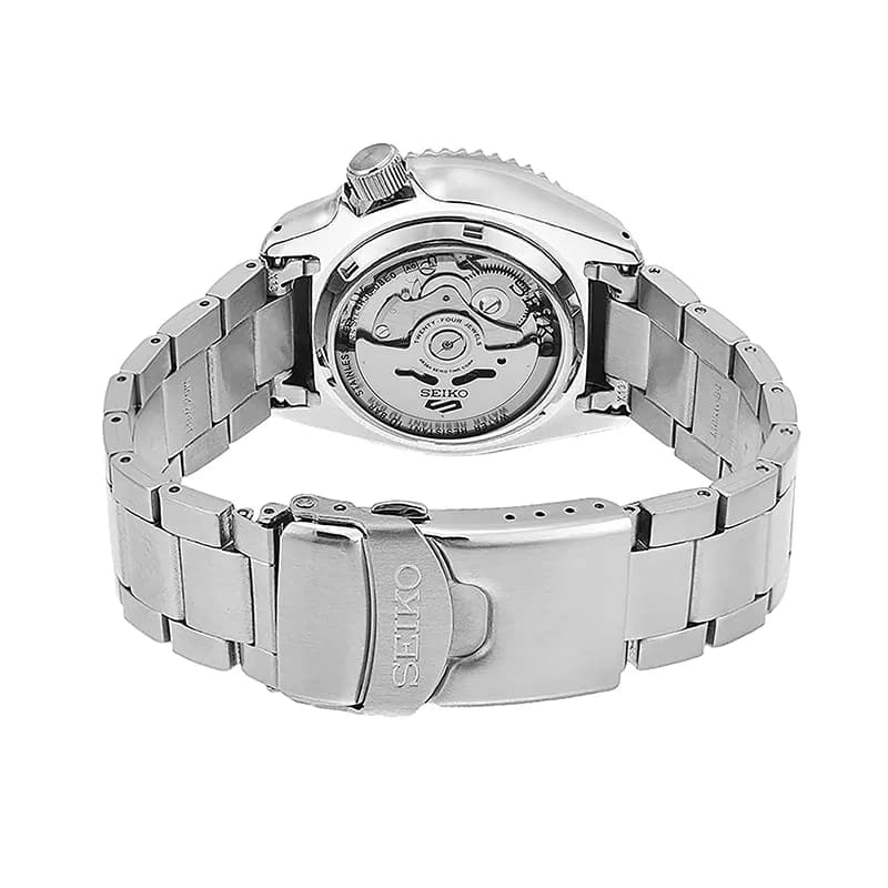Seiko 5 Sports Silver Dial Silver-tone Men's Watch | SRPE71