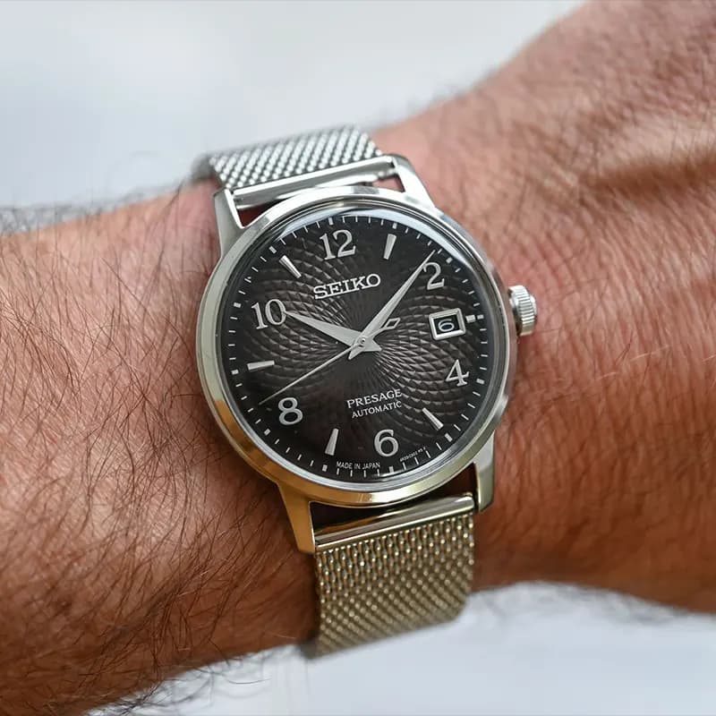 Seiko Presage Cocktail Time Black Russian Dial Men's Watch | SRPF39J1