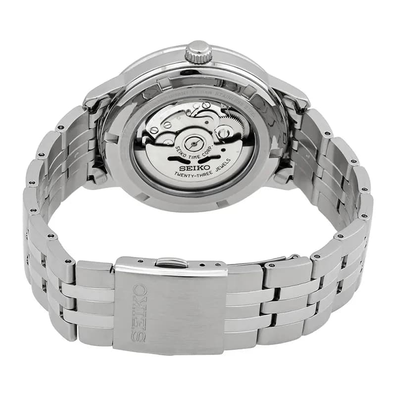 Seiko Essentials Silver Dial Dress Automatic Men’s Watch | SRPH85K1