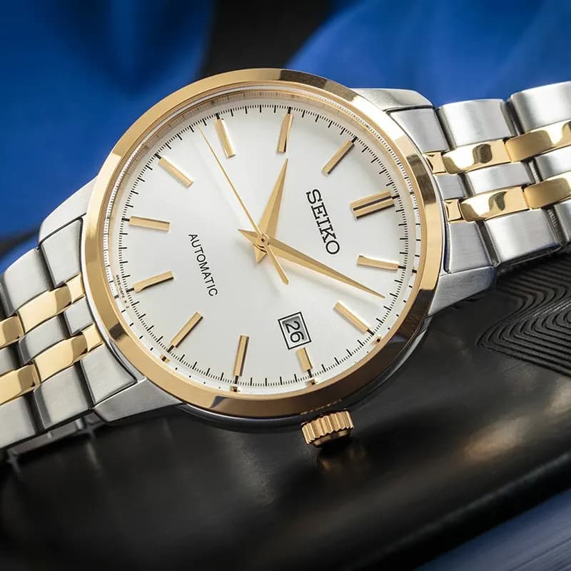 Seiko Essentials White Dial Dress Men’s Watch | SRPH92K1