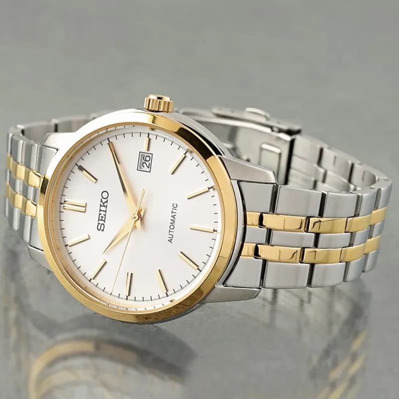 Seiko Essentials White Dial Dress Men’s Watch | SRPH92K1