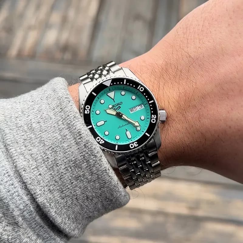 Seiko 5 Sports SKX “Midi” Tiffany Blue Men’s Watch | SRPK33K1