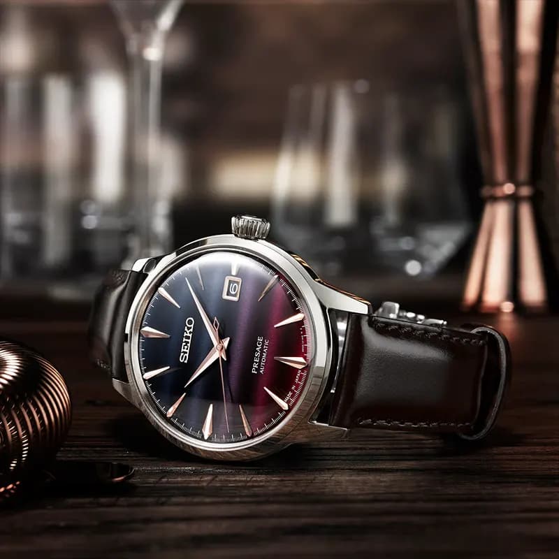 Seiko Presage 'STAR BAR' Purple Sunset Limited Edition Men's Watch | SRPK75J1