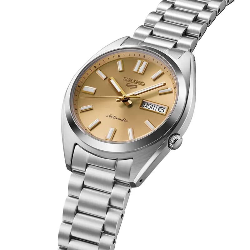 Seiko 5 Sports SNXS Series Gold Dial Men's Watch | SRPL59 secondary view