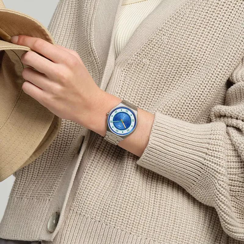 Swatch Power Of Nature Splash Dance Blue Dial Men's Watch | SS07S143G