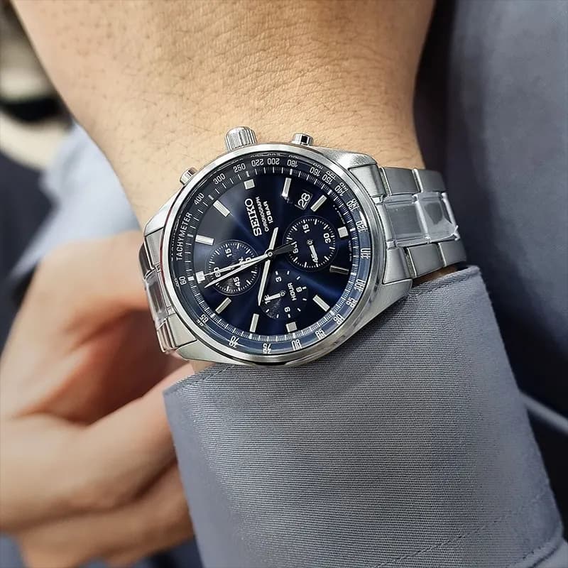 Seiko Conceptual Chronograph Blue Dial Men’s Watch | SSB377P1