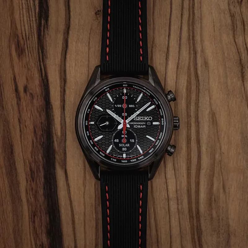Seiko Solar Chronograph Black Dial Men’s Watch | SSC777P1