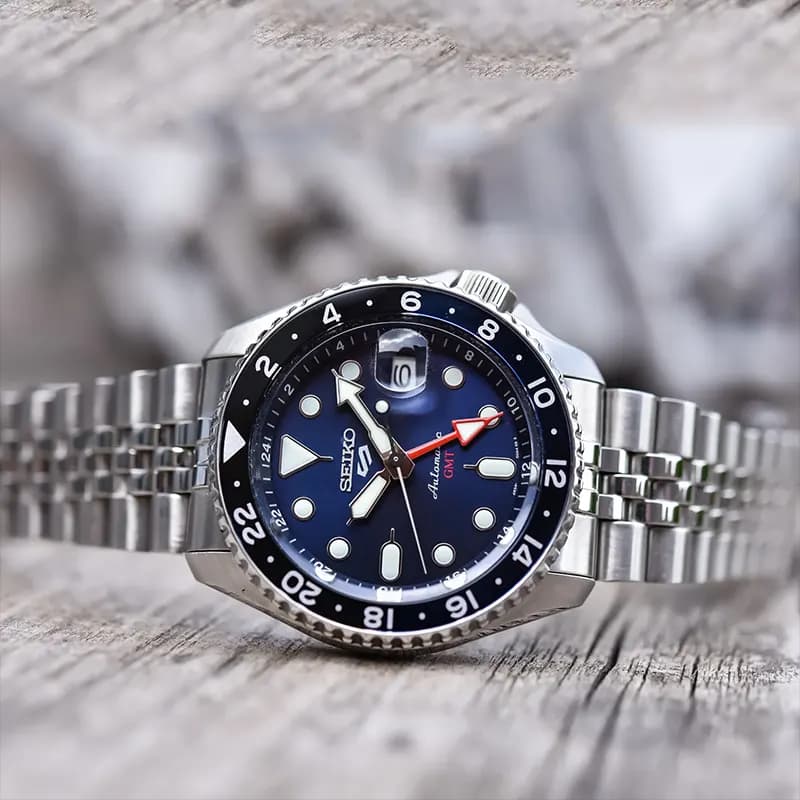 Seiko 5 Sports GMT Blueberry Dial Men’s Watch | SSK003K1