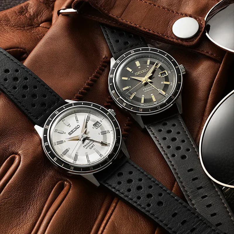 Seiko Presage 'Fume' Style 60s Road Trip GMT Men's Watch | SSK013J1