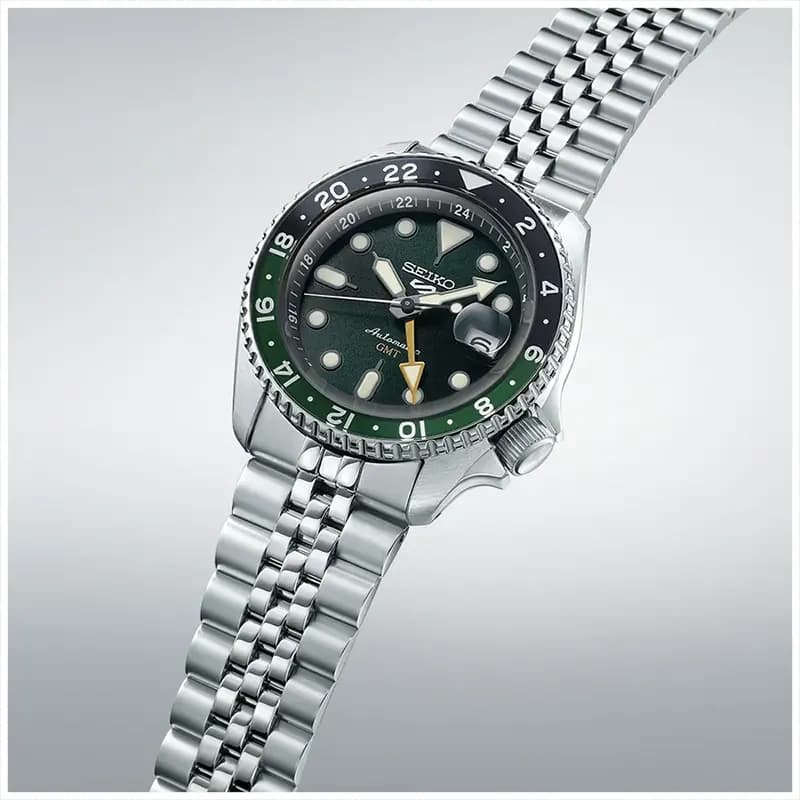 Seiko 5 Sports SKX Series GMT Green Dial Men’s Watch | SSK035K1