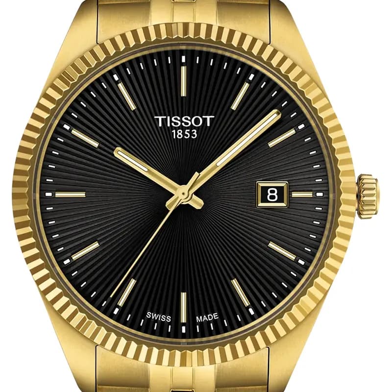 Tissot Ballade 40mm Black Dial Gold-Tone Men's Watch | T156.410.33.051.00