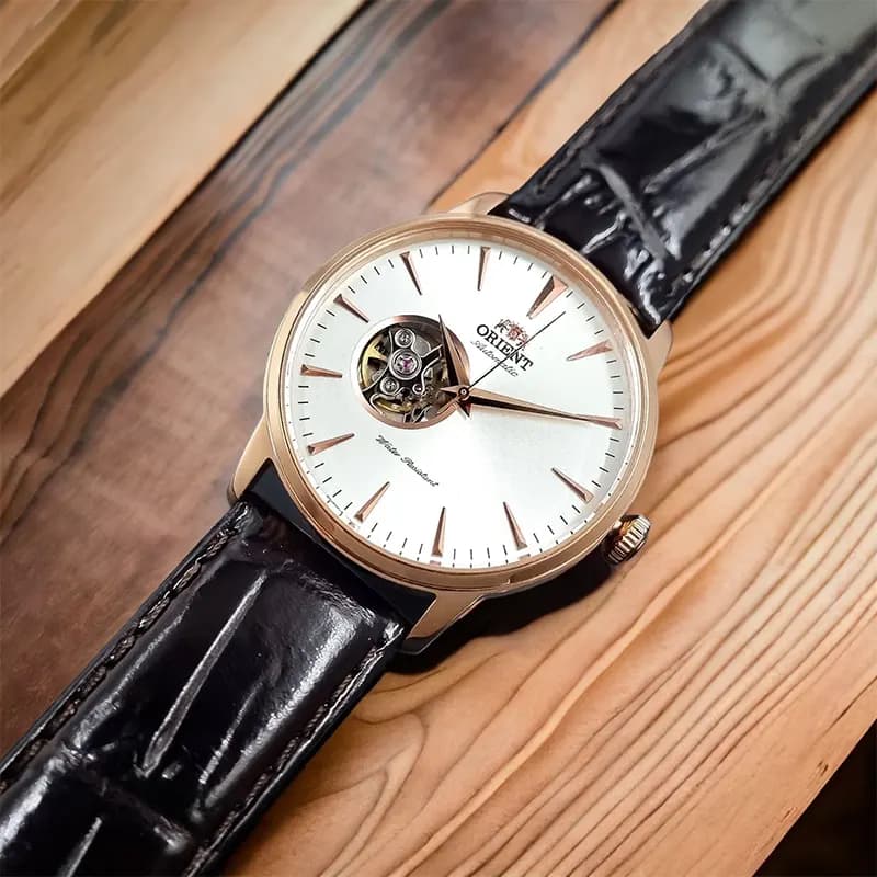 Orient Envoy Contemporary Open Heart White Dial Automatic Men's Watch | AG02002W secondary view