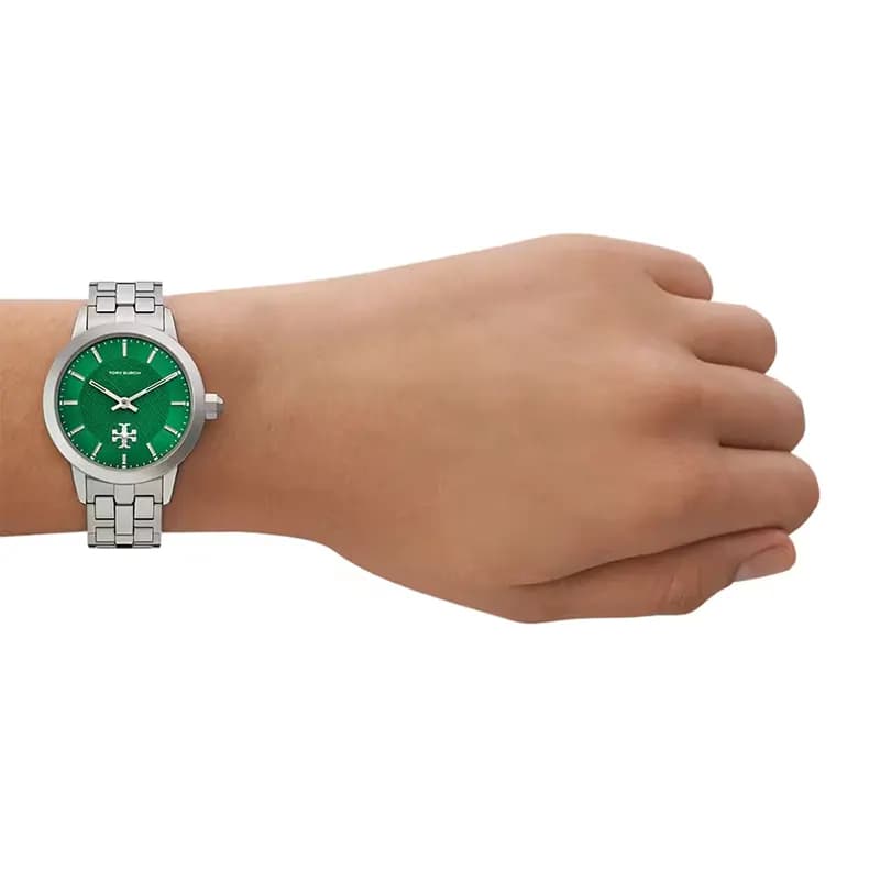 Tory Burch The Tory Green Pattern Dial Ladies Watch | TBW1054 secondary view