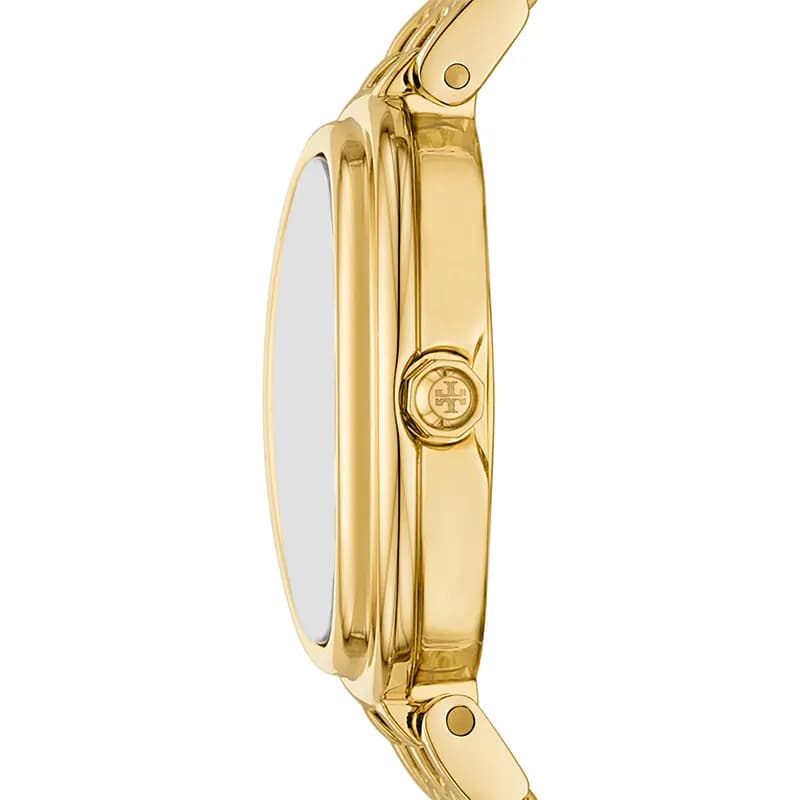 Tory Burch The Oval Green Dial Gold-Tone Ladies Watch | TBW6038