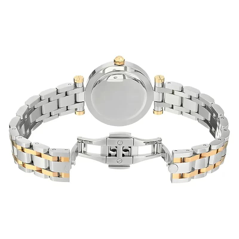Tory Burch Classic T White Dial Two-Tone Ladies Watch | TBW9011
