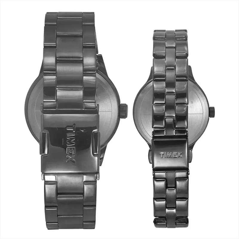 Timex Multi-Function Burgundy Dial Couple Watch | TW00PR314 secondary view