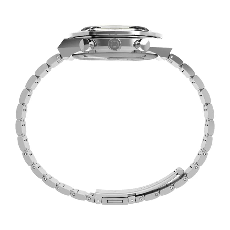 Q Timex Chronograph 40mm Reverse Panda Dial Men's Watch | TW2V42600