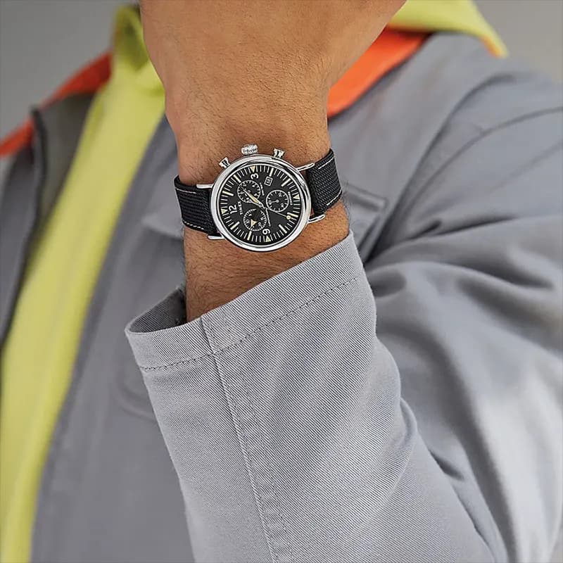 Timex Standard Chronograph Black Dial Men's Watch | TW2V43700
