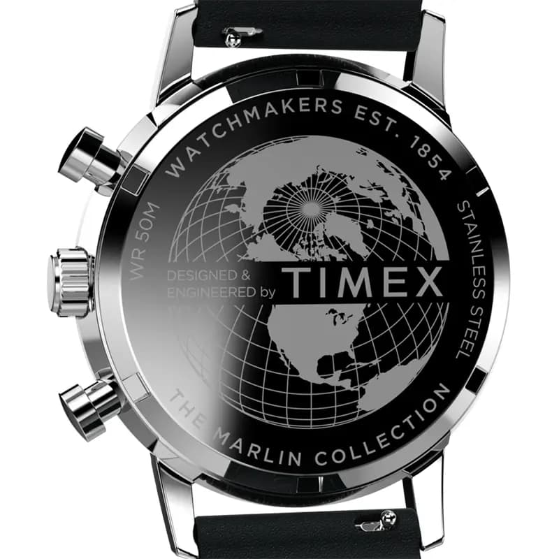 Timex Marlin® Chronograph Tachymeter Silver Dial Men's Watch | TW2W10300