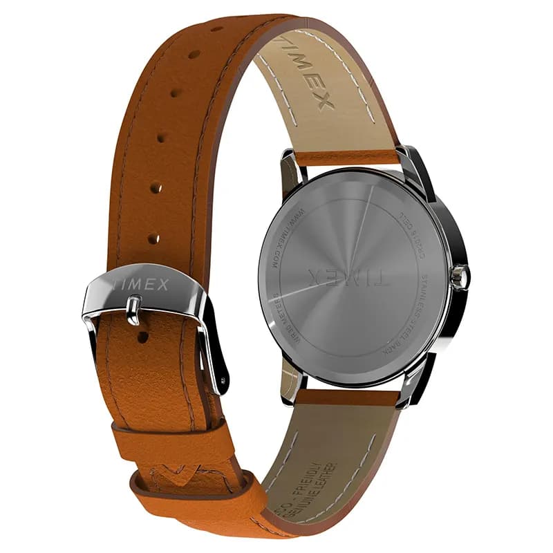 Timex Easy Reader Green Dial Brown Leather Men's Watch | TW2W54600