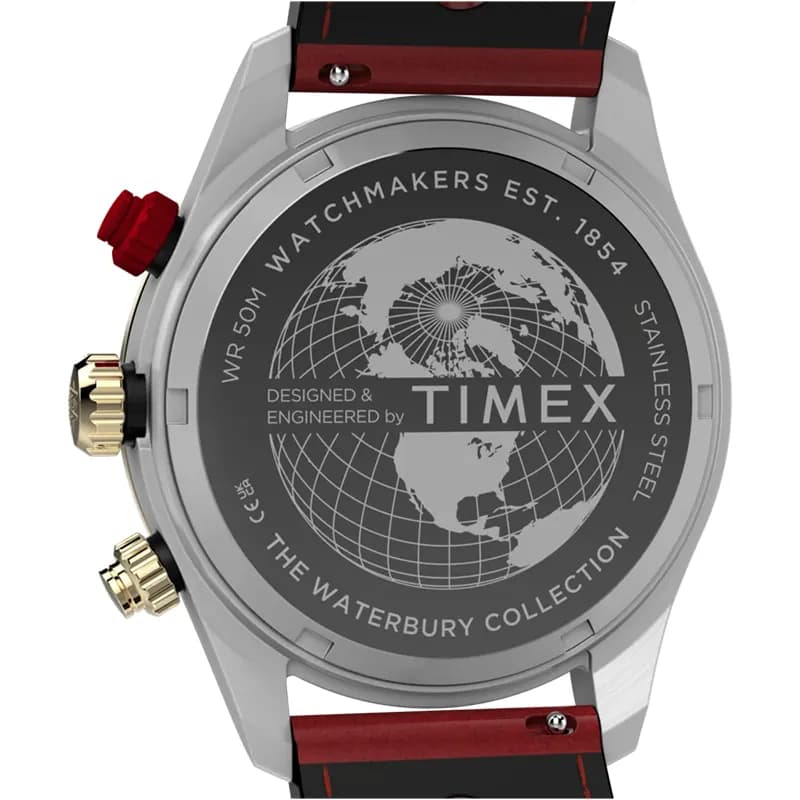 Timex Waterbury Heritage Chronograph Black Dial Men's Watch | TW2Y93400