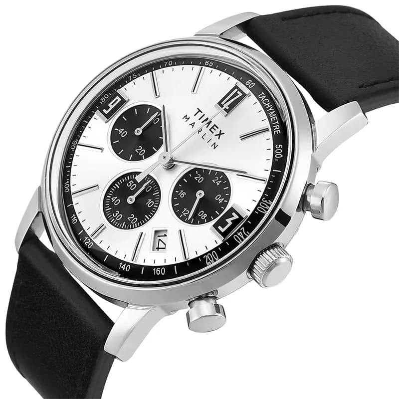 Timex Marlin Chronograph Panda 42mm Men's Watch | TWEG26703 secondary view
