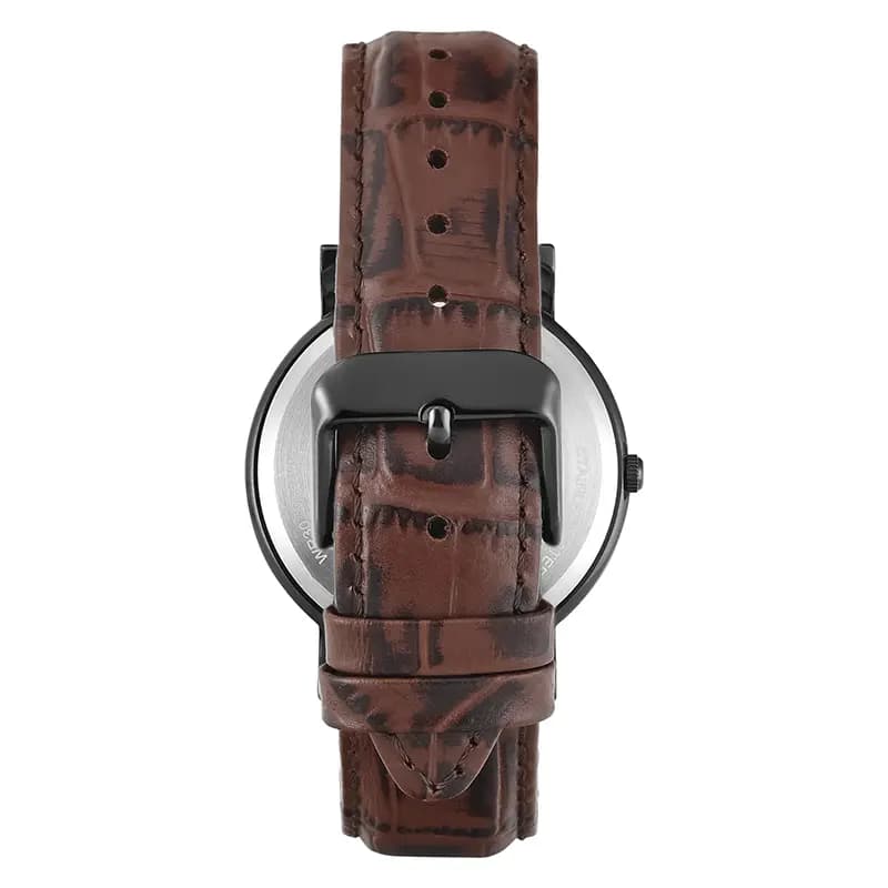 Timex Green Dial Brown Leather Men's Watch | TWEG356SMU03T