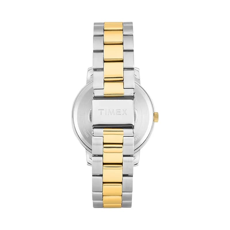 Timex Date Silver Dial Two-Tone Men's Watch | TWEG358SMU02T