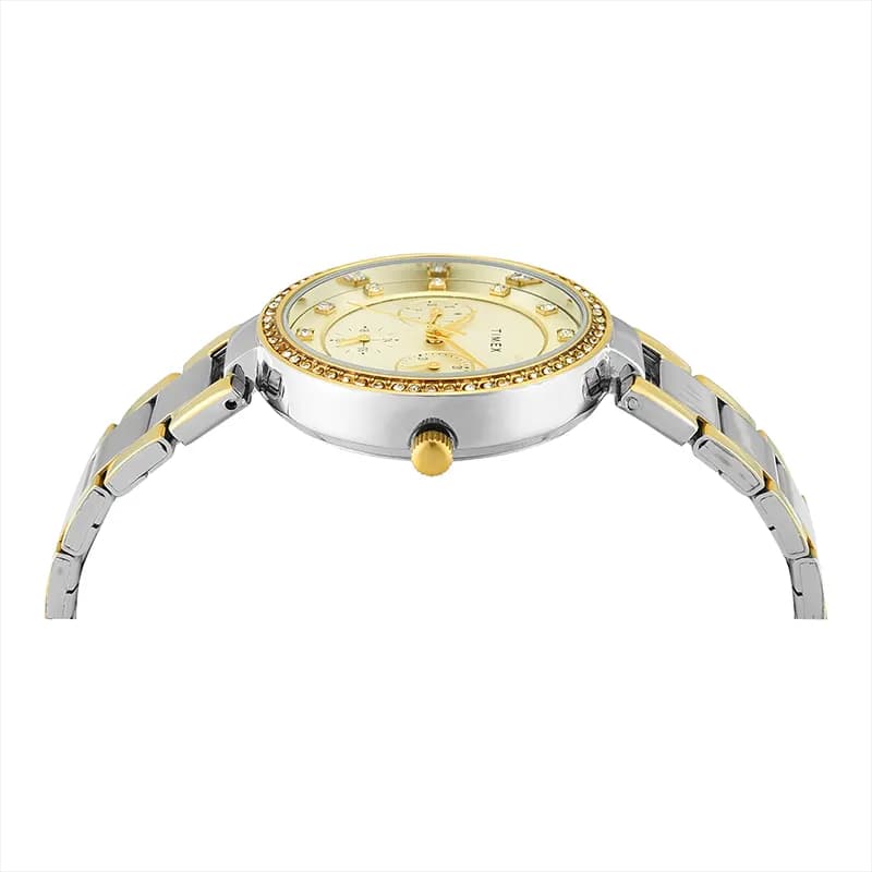 Timex® Trendline Champagne Dial Two-Tone Ladies Watch | TWEL18711