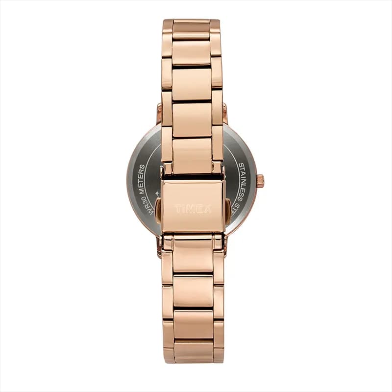 Timex® Trendline Brown Dial Rose Gold-Tone Ladies Watch | TWEL18721
