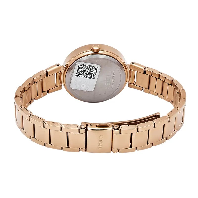 Timex® Trendline Brown Dial Rose Gold-Tone Ladies Watch | TWEL18721