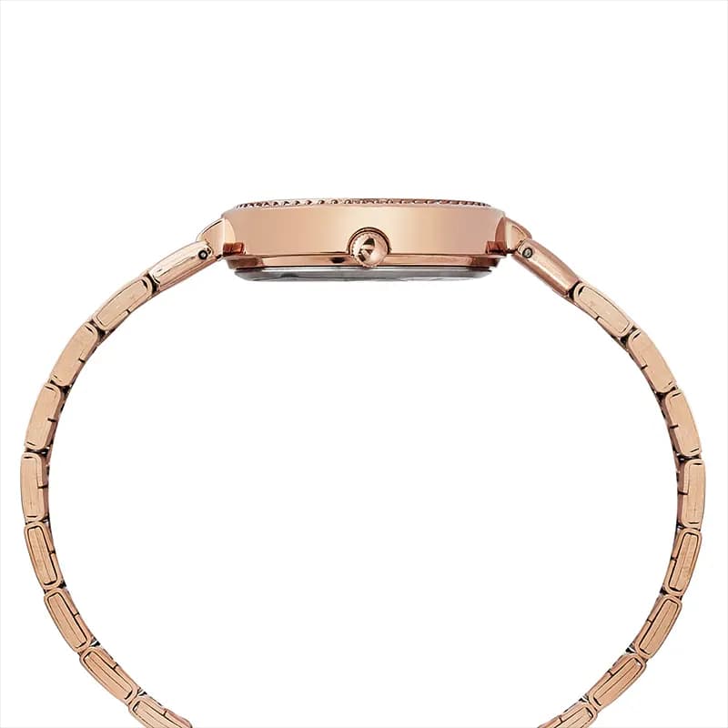 Timex® Trendline Brown Dial Rose Gold-Tone Ladies Watch | TWEL18721