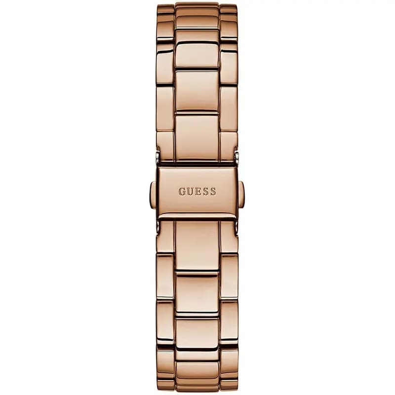 Guess Rose and Silver Glitter Dial Ladies Watch | W0987L3