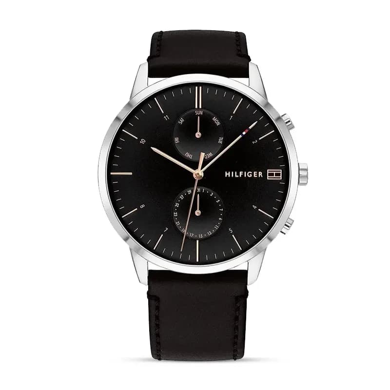Tommy Hilfiger Hunter Chronograph Black Dial Men's Watch | 1710406
