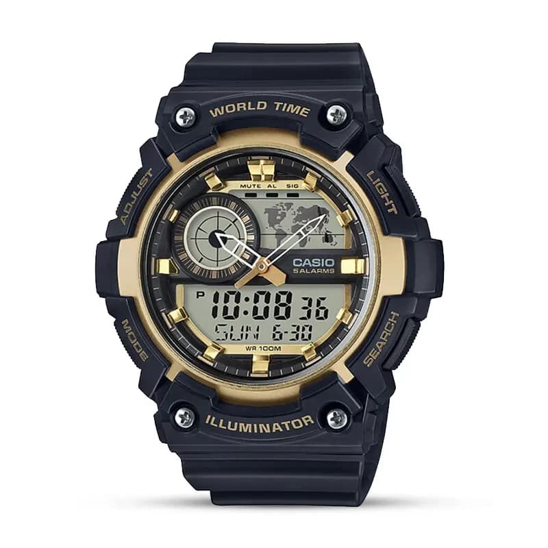 Casio Youth AEQ-200W-9AV Digital Grey Dial Men's Watch