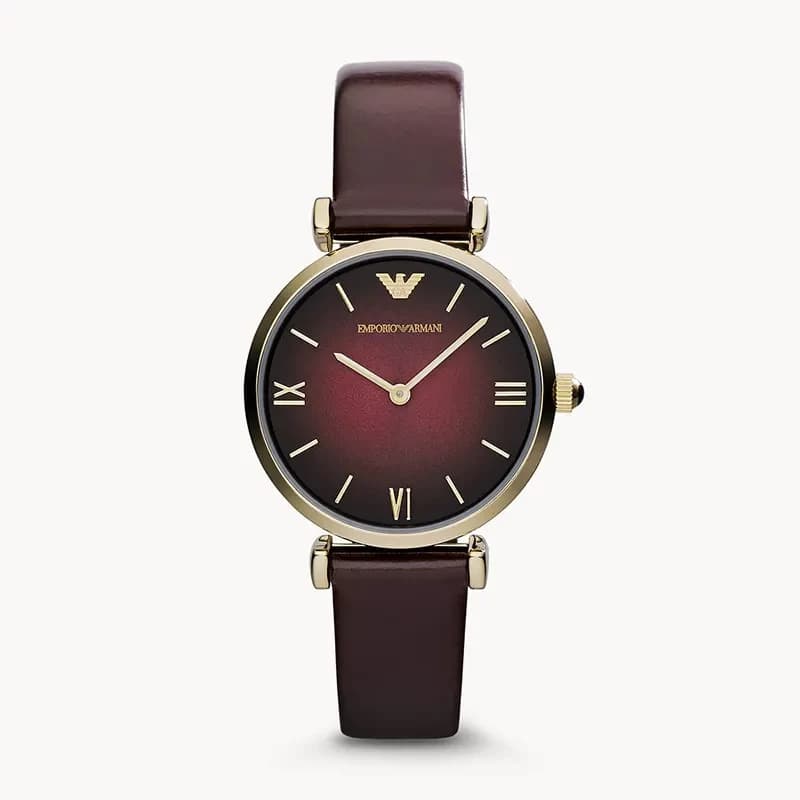 Emporio Armani Classic Purple Dial Ladies Watch | AR1757