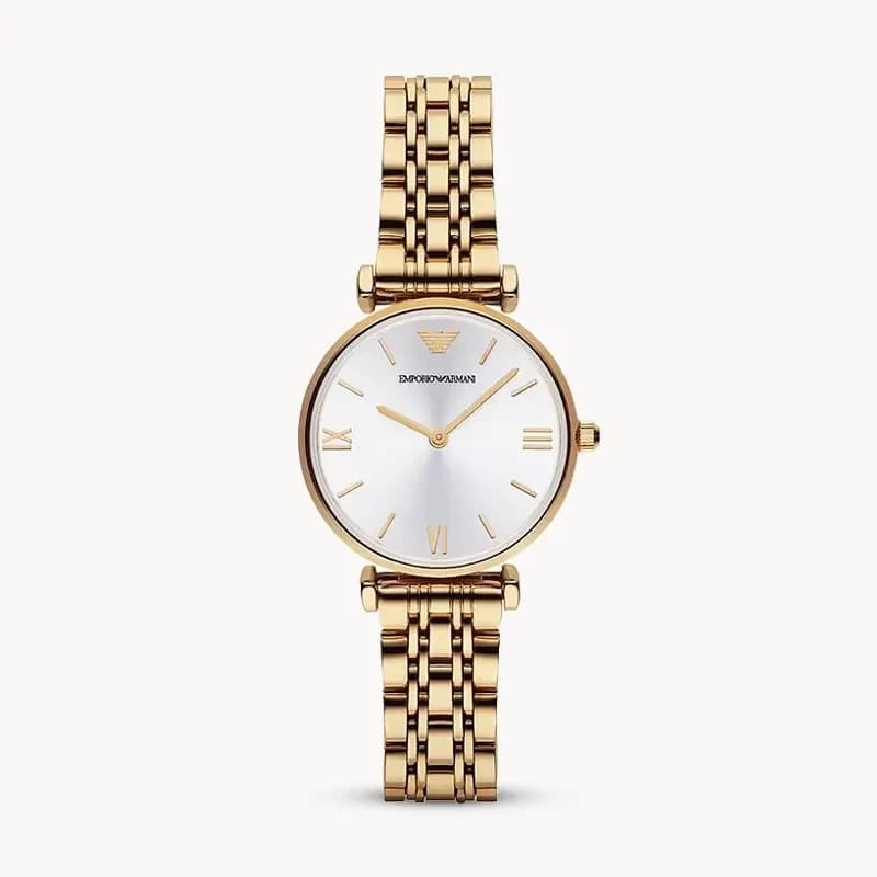 Emporio Armani Classic Silver Dial Ladies Watch | AR1877