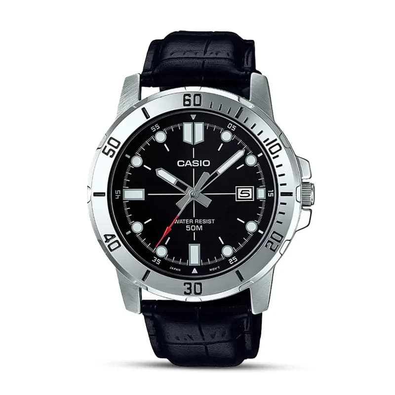 Casio Enticer Black Dial Men's Watch | MTP-VD01L-1EV
