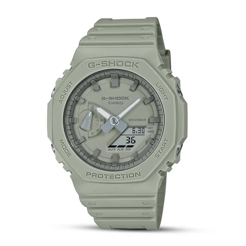 Casio G-Shock Inspired By Nature Colors Green Carbon Core Men’s Watch | GA-2100NC-3A