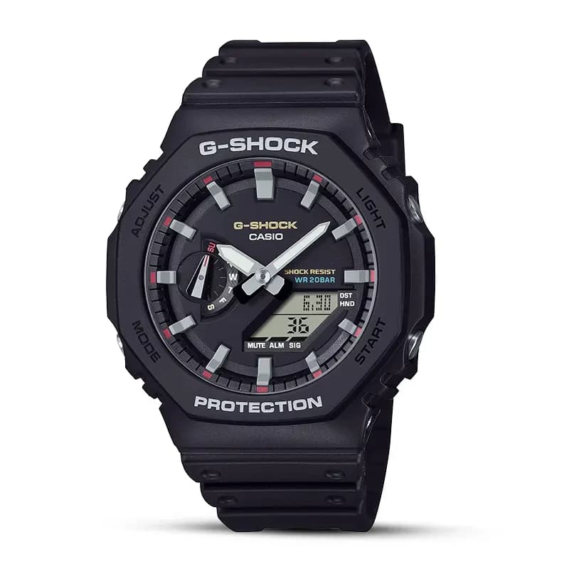 Casio G-Shock Carbon Core Guard Black Dial Men’s Watch | GA-2100RL-1A