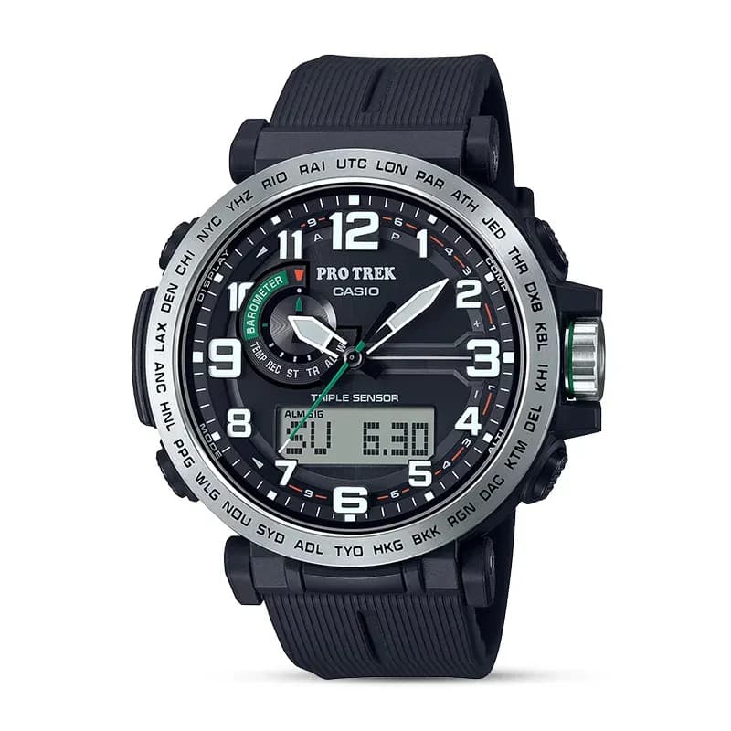 Casio Pro Trek PRG-601-1 Tough Solar Black Dial Men's Watch