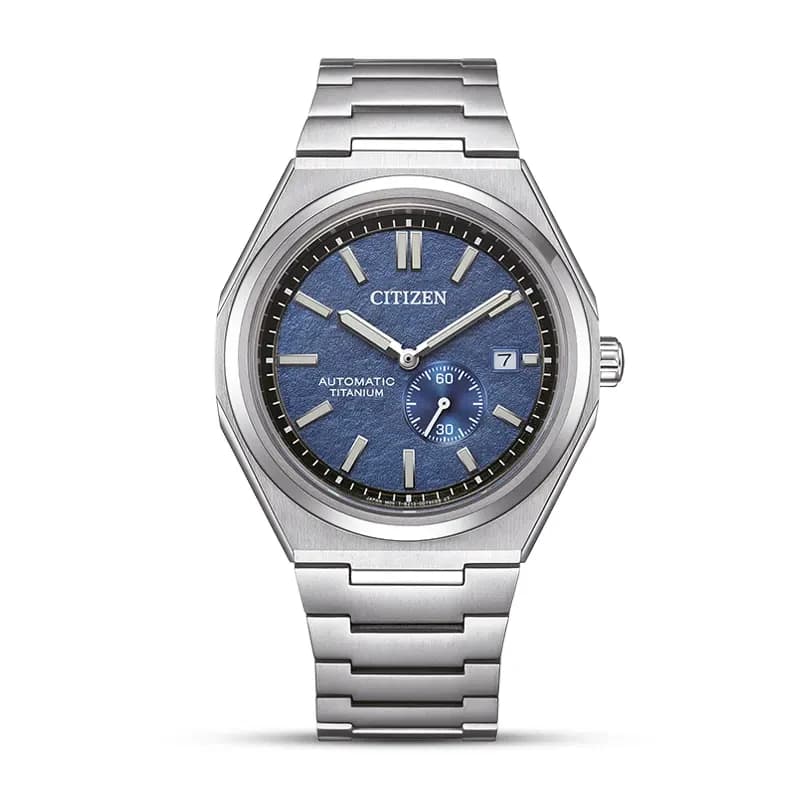 Citizen Zenshin Automatic Blue Dial Super Titanium Men’s Watch | NJ0180-80L