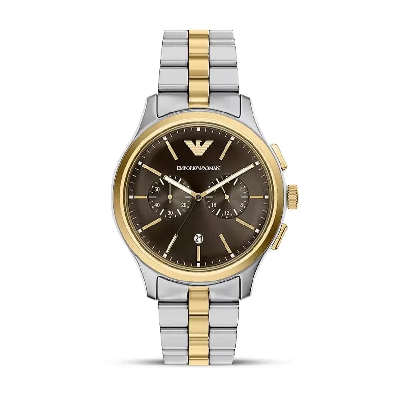 Emporio Armani Dario Chronograph Brown Dial Men's Watch | AR11789