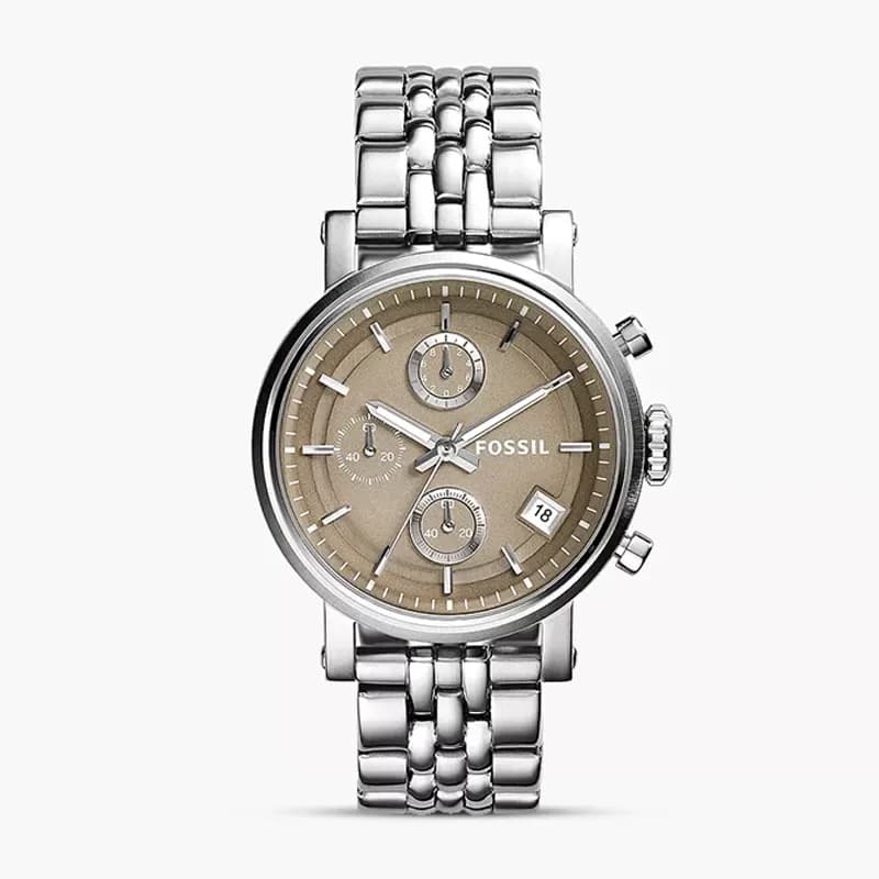 Fossil Boyfriend Chronograph Brown Dial Ladies Watch | ES3747