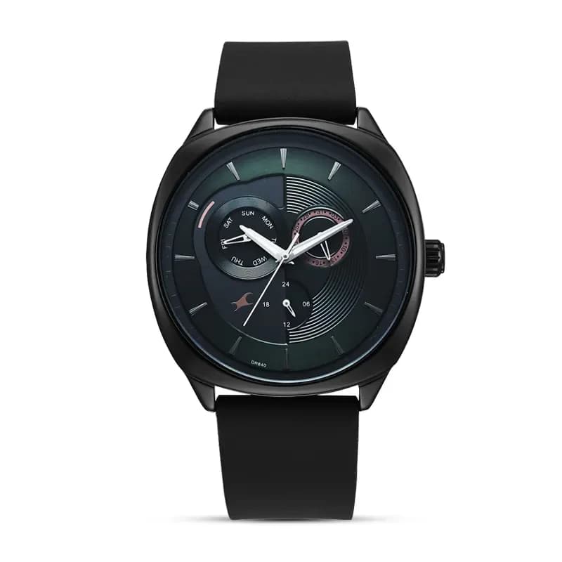 Fastrack Tik Tok 5.0 Multi-function Green Dial Men's Watch | 3330NL01