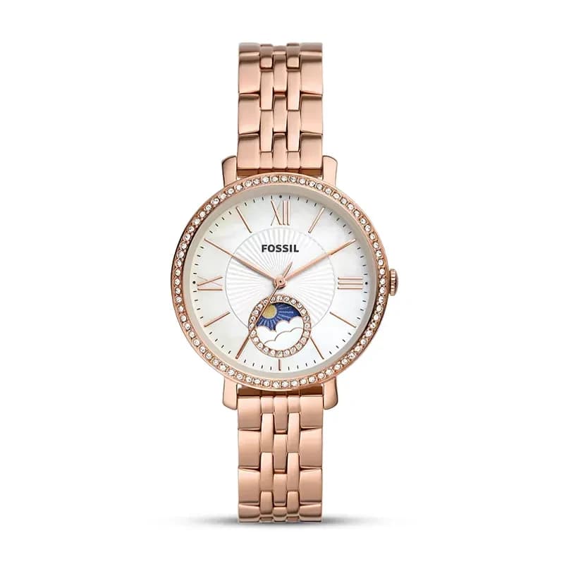 Fossil Jacqueline Sun Moon Rose Gold-Tone Ladies Watch | ES5165
